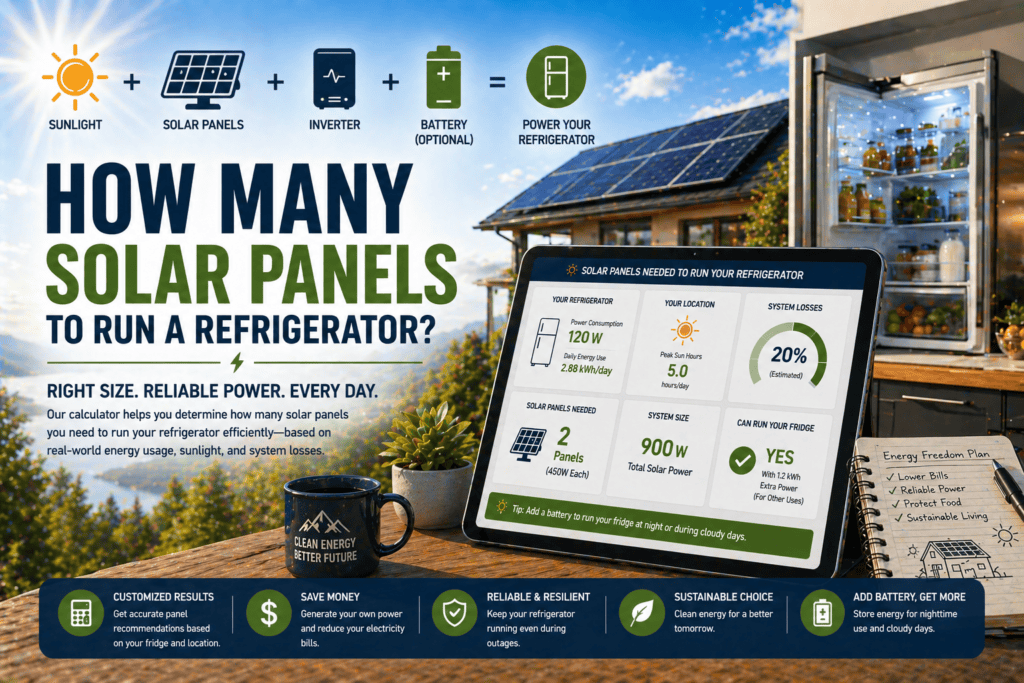 How Many Solar Panels to Run a Refrigerator