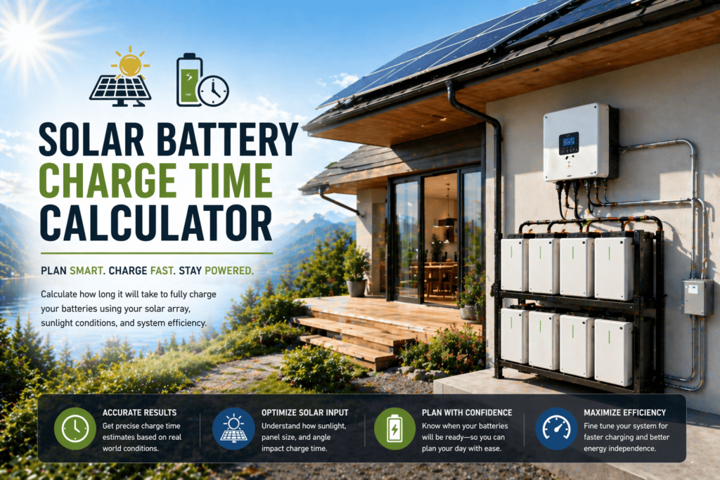 Solar Battery Charge Time Calculator