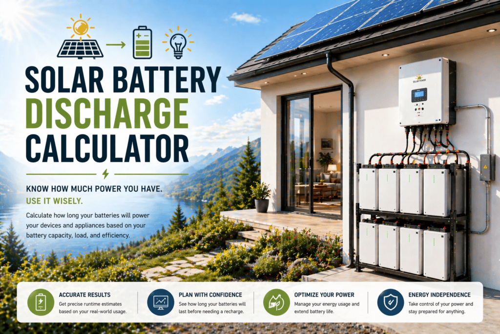 Solar Battery Discharge Calculator