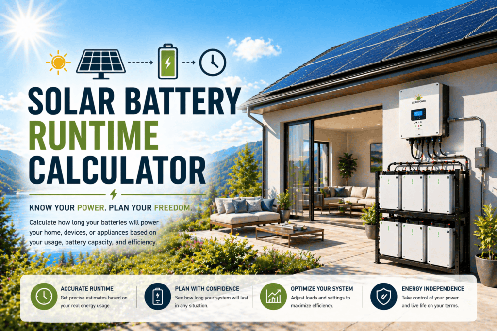 Solar Battery Runtime Calculator