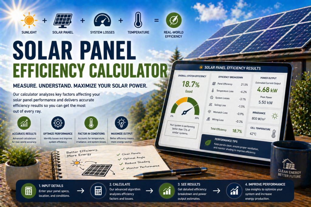 Solar Panel Efficiency Calculator