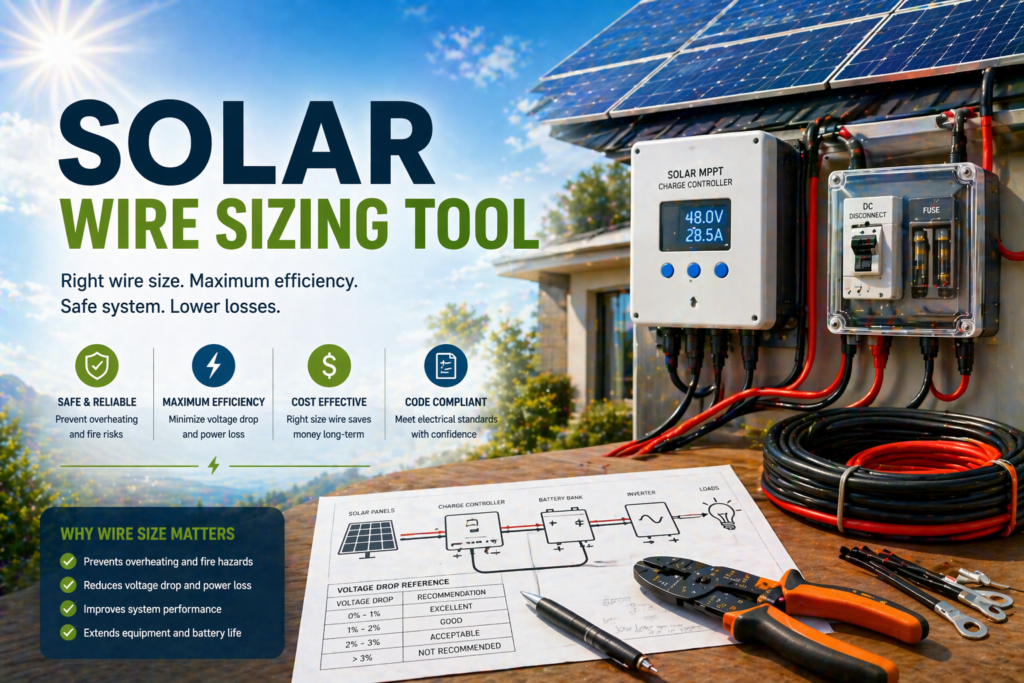 Solar Wire Sizing Tool