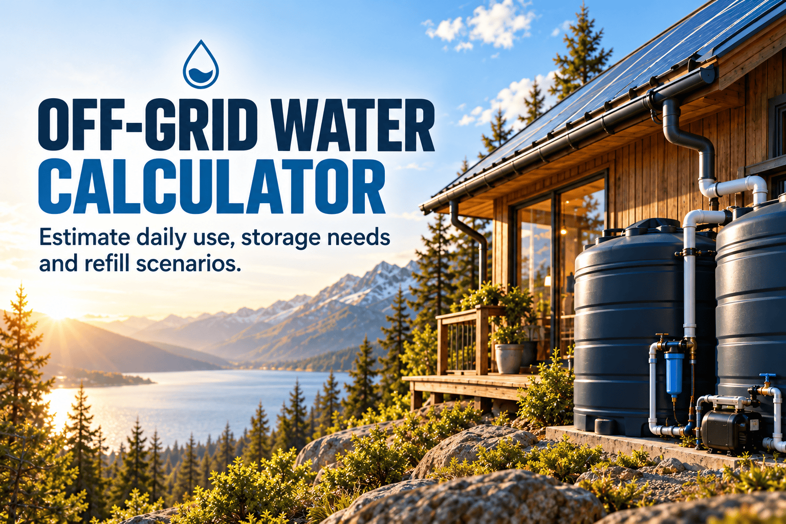 Off-grid water tank planning guide
